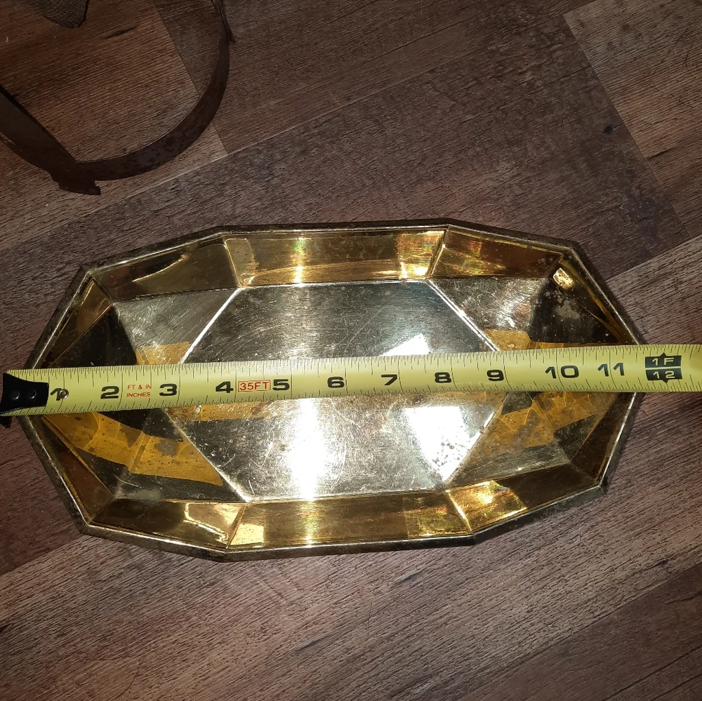 Vintage Copper Craft American Made Braasware Tray